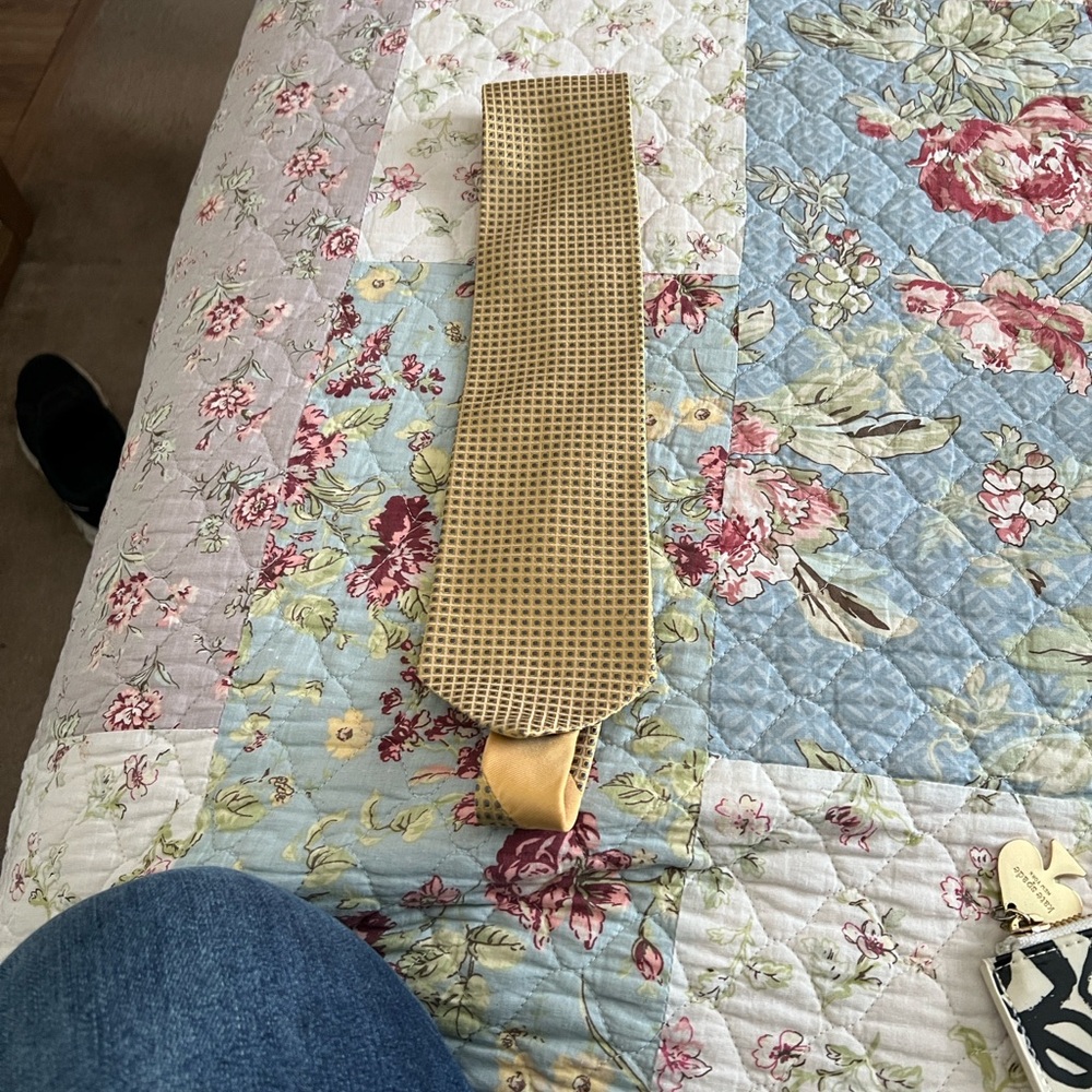 Tommy Hiflinger Yellow Patterned Tie